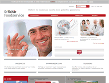 Tablet Screenshot of drschaer-foodservice.com